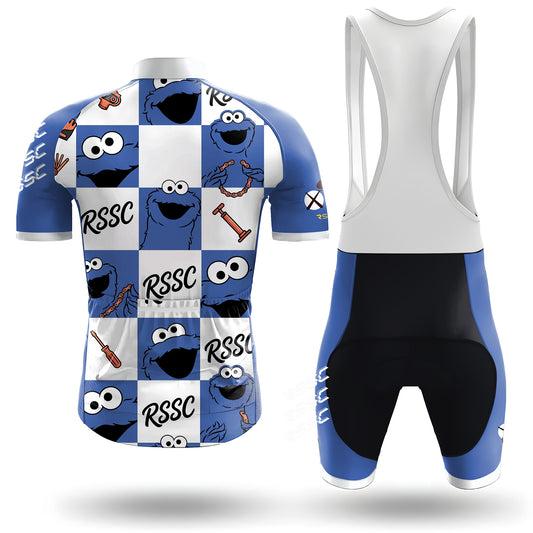 Cobalt Blue Monster Men's Short Sleeve Cycling Kit