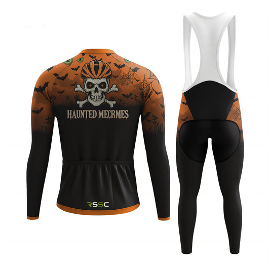Halloween Skeleton Rider Men's Long Sleeve Cycling Kit