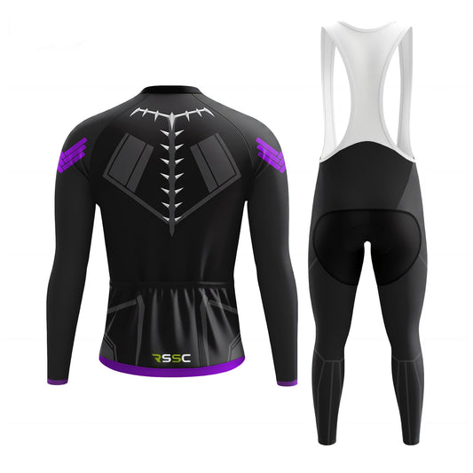Vibranium Battle Suit Men's Long Sleeve Cycling Kit