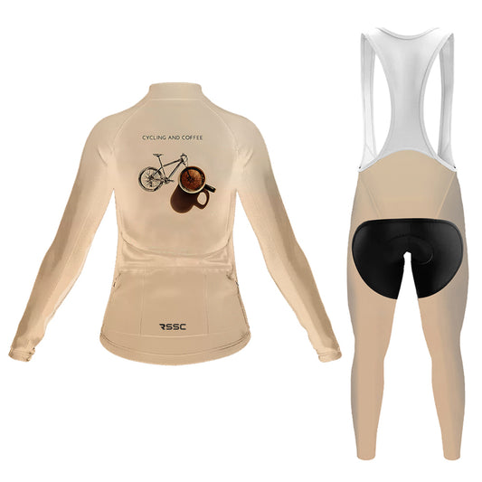 Cycling And Coffee Women's Long Sleeve Cycling Kit