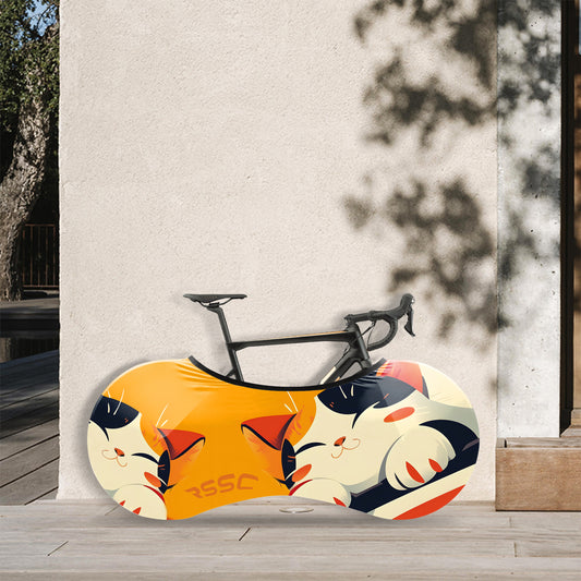 Sleeping Kitten Bicycle Wheels Cover