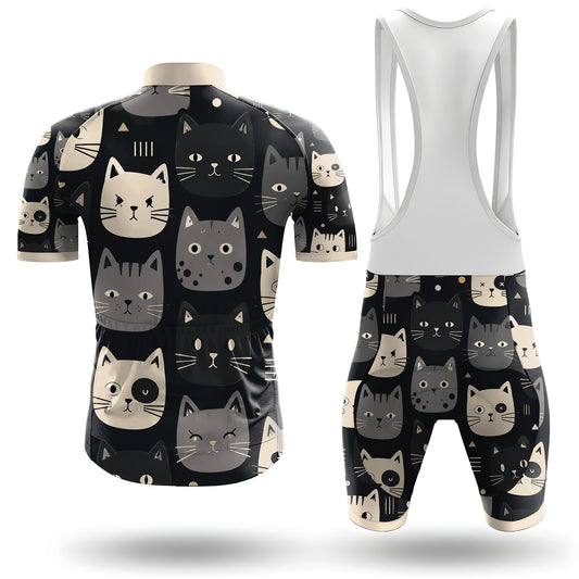 Happy Emoticon Cat Men's Cycling Kit