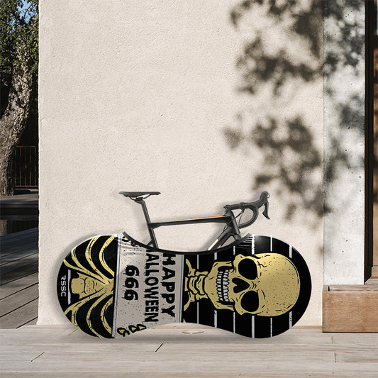 Skeleton Happy Halloween 666 Skull Bones Bicycle Wheels Cover