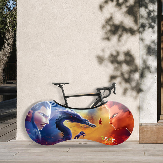 NEZHA And Ao Bing Bicycle Wheels Cover