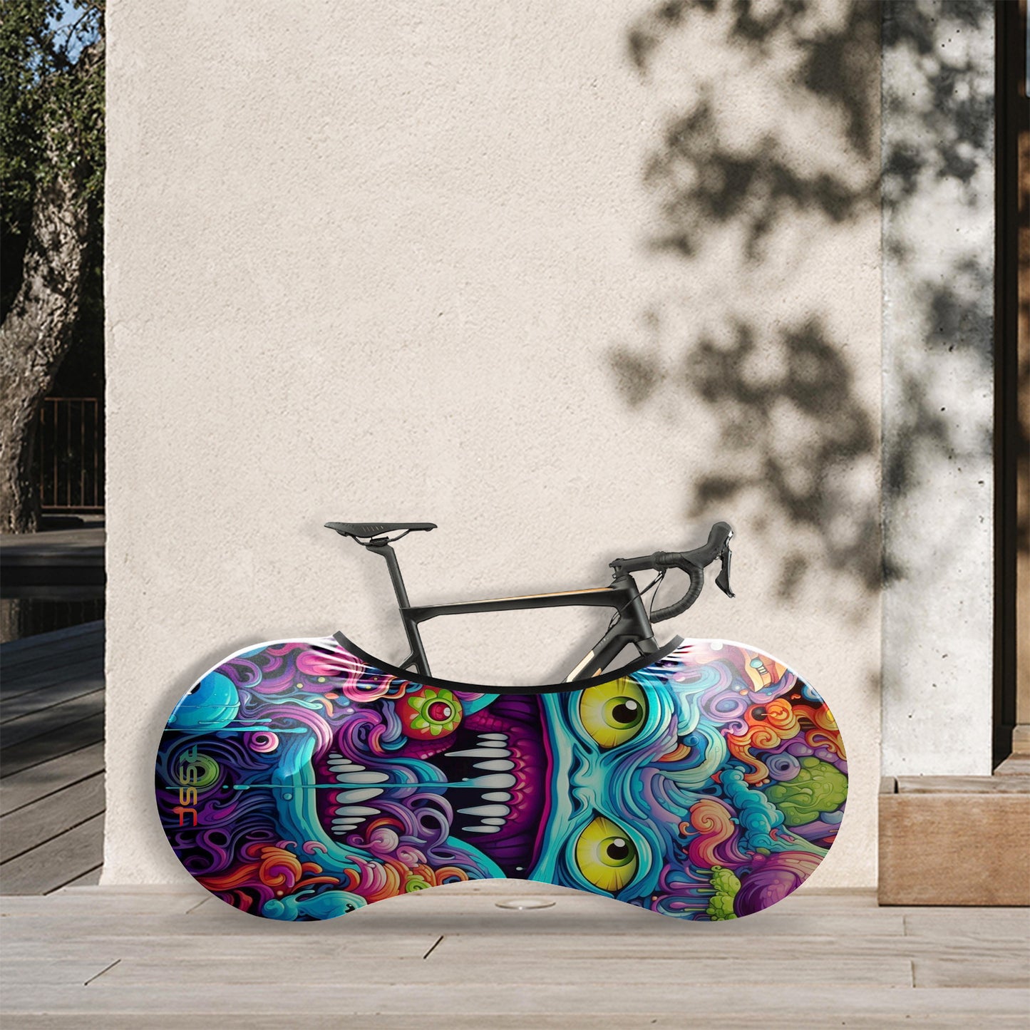 Abstract Graffiti Demon Doodle Bicycle Wheels Cover