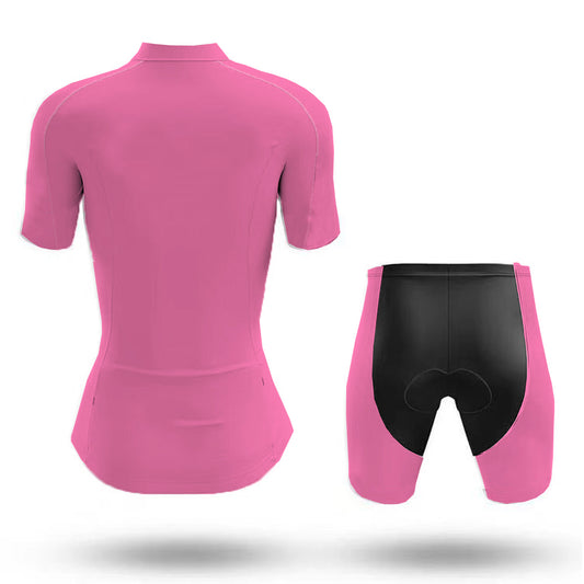 Don't Think, Just Ride Women's Pink Cycling Kit | Rsscsports