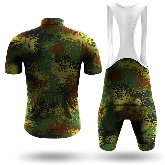 Men's Short Sleeve Cycling Jersey Camouflage Pattern | RSSC Premium Cycling Kit Back View