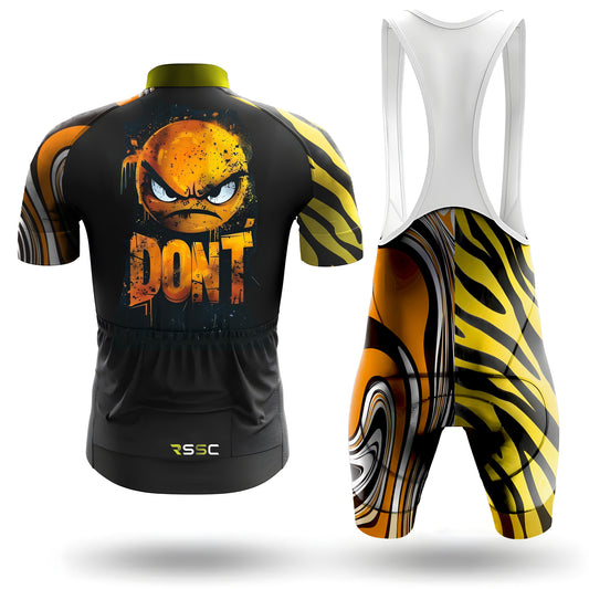 Men's Short Sleeve Cycling Jersey Angry Emoticons | RSSC Premium Cycling Kit Back View