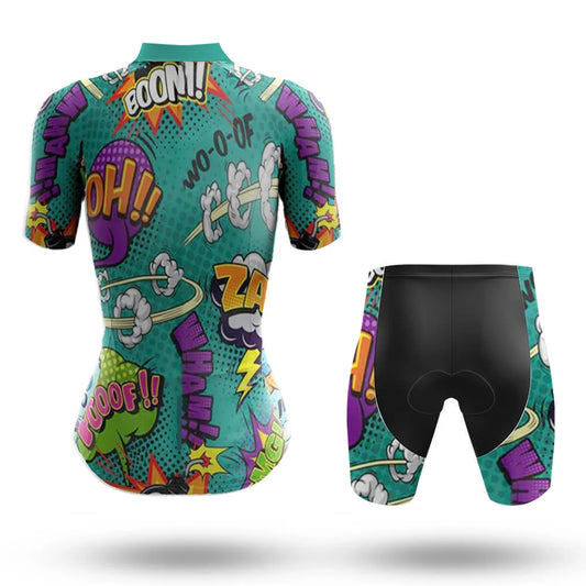 Funny Comic Women's Short Sleeve Cycling Kit