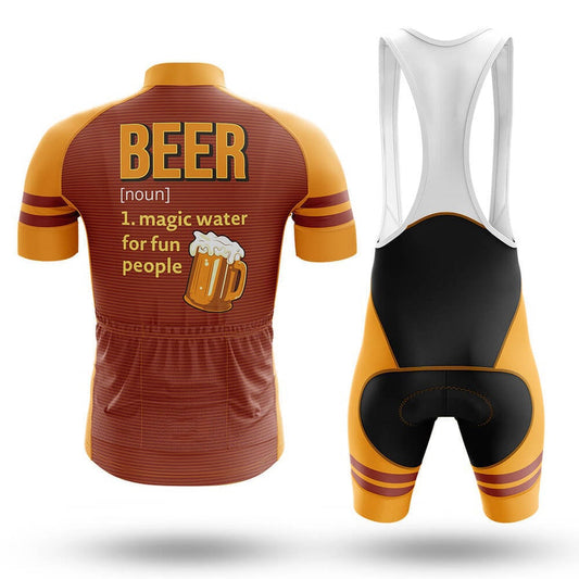 Men's Short Sleeve Cycling Jersey Beer Magic Water | RSSC Premium Cycling Kit Back View
