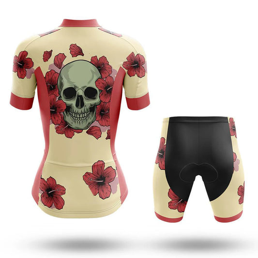 Flower Skull Women's Short Sleeve Cycling Kit | Rsscsports