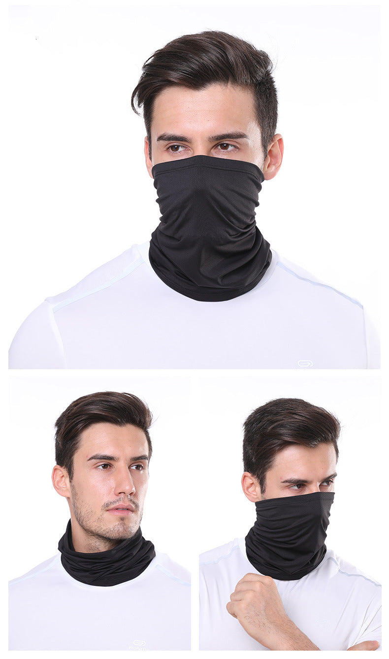 Black Faceguard Anti Pollution Scarf Face Cover