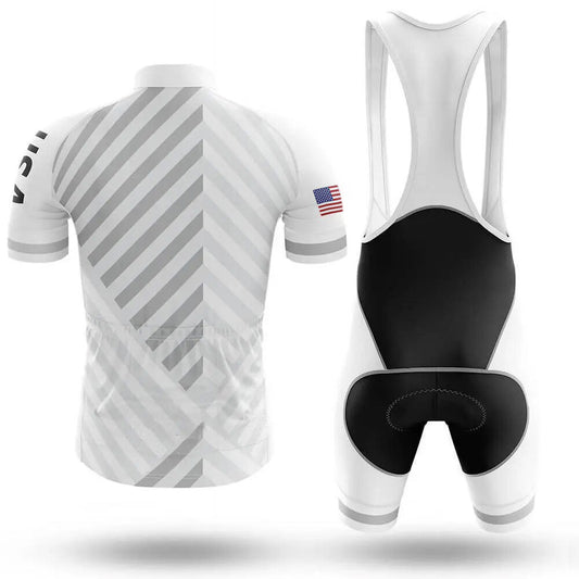 Men's Short Sleeve Cycling Jersey Classic USA | RSSC Premium Cycling Kit Back View