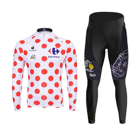 Men's Long Sleeve Cycling Jersey Danish Professional Team Series | RSSC Premium Cycling Kit Back View