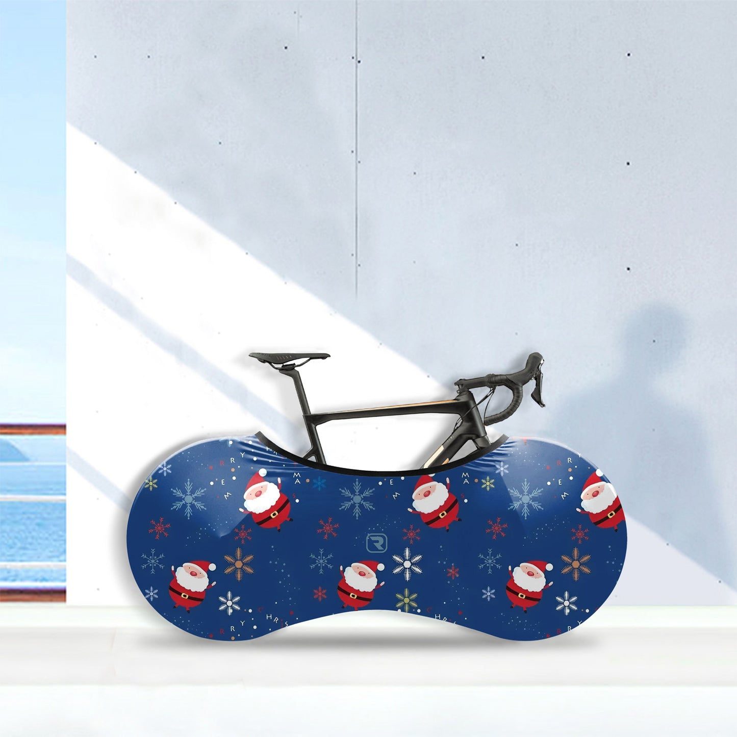 Christmas Cartoon Pictures Bicycle Wheels Cover
