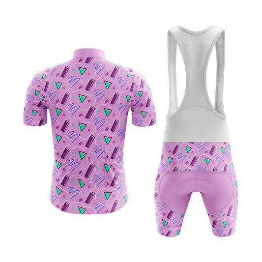 Men's Short Sleeve Cycling Jersey 90s Memphis Club | RSSC Premium Cycling Kit Back View