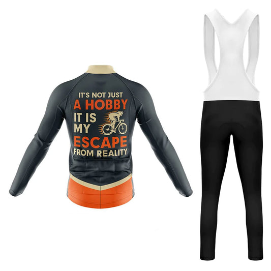 Men's Long Sleeve Cycling Jersey Escape From Reality | RSSC Premium Cycling Kit Back View