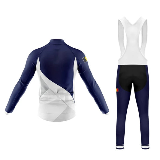 Men's Long Sleeve Cycling Jersey BELGIUM S4 | RSSC Premium Cycling Kit Back View