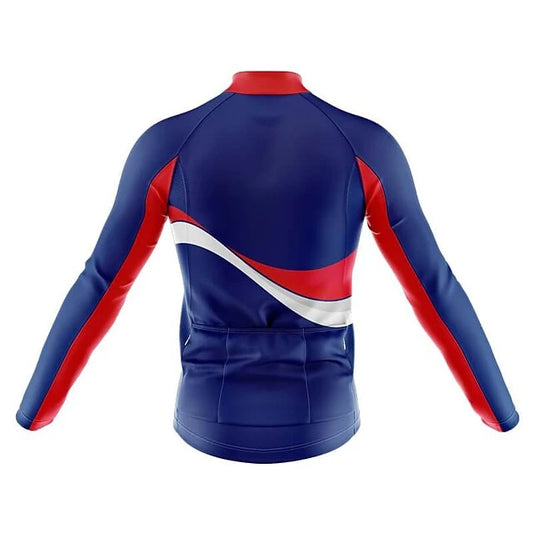 Men's Long Sleeve Cycling Jersey Korea Cycling Jersey | RSSC Premium Cycling Kit Back View