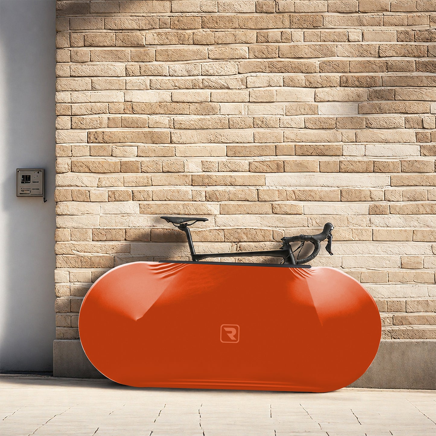 Orange Bicycle Wheels Cover