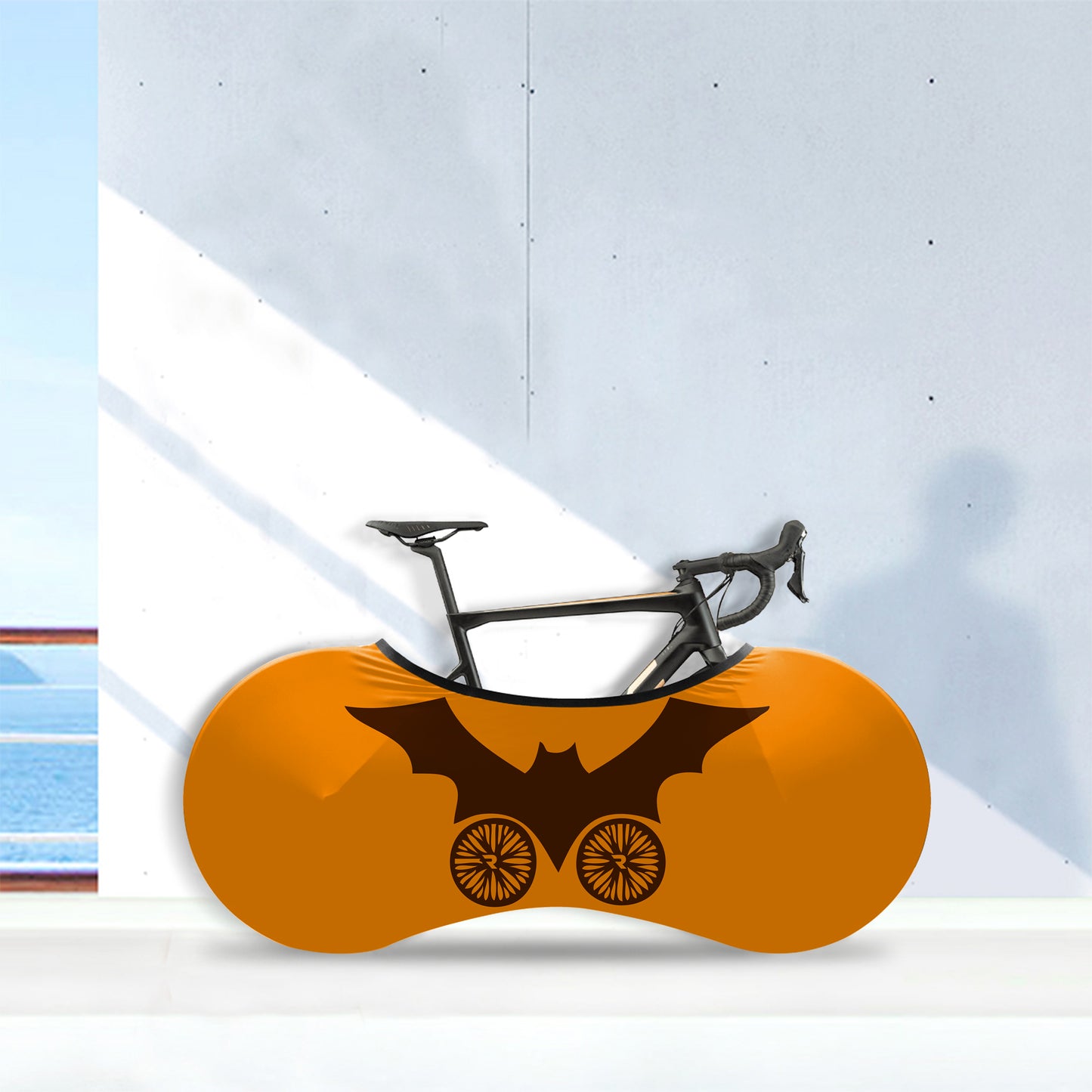 BOSTON HALLOWEEN Bicycle Wheels Cover
