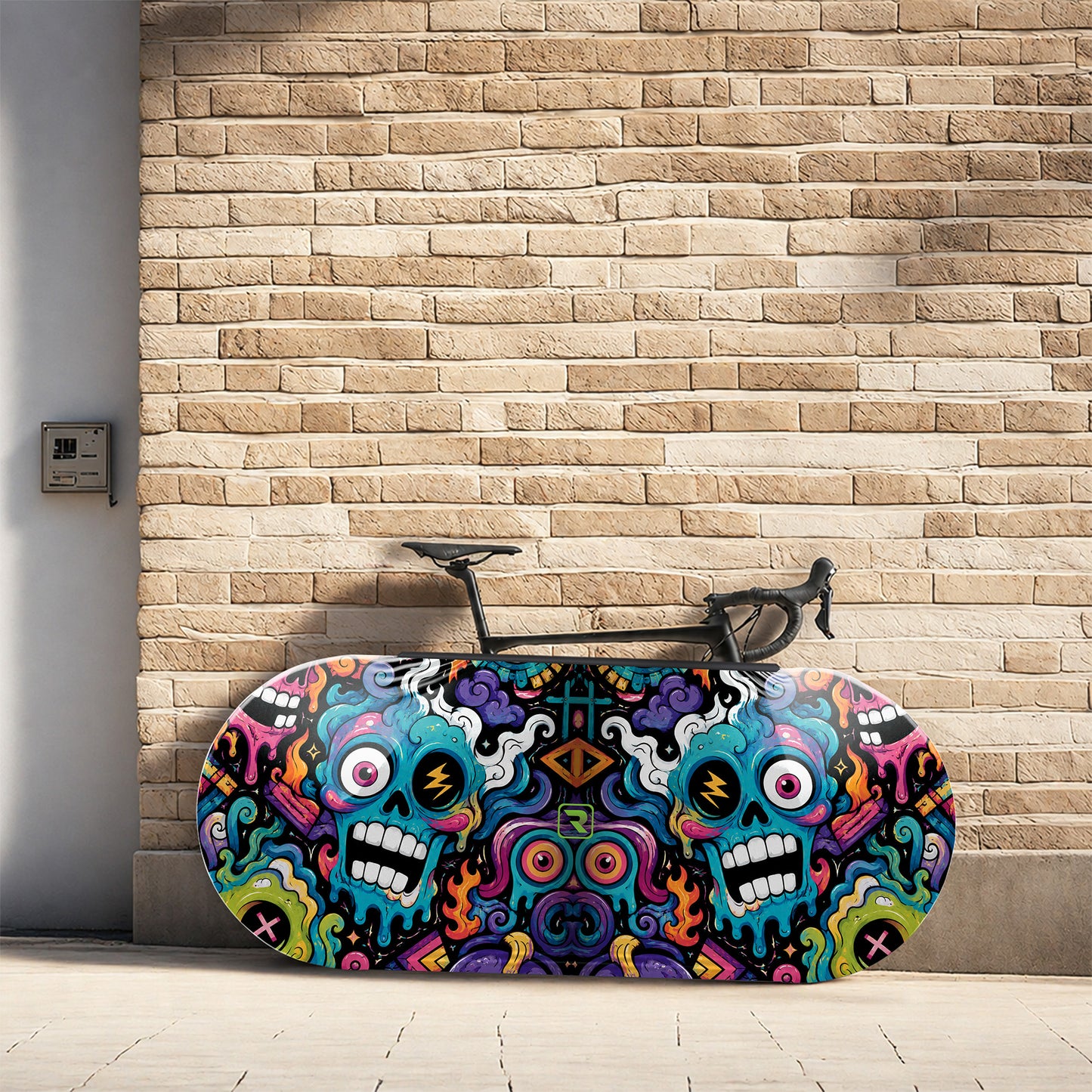Alien Creatures Multicolor Bicycle Wheels Cover