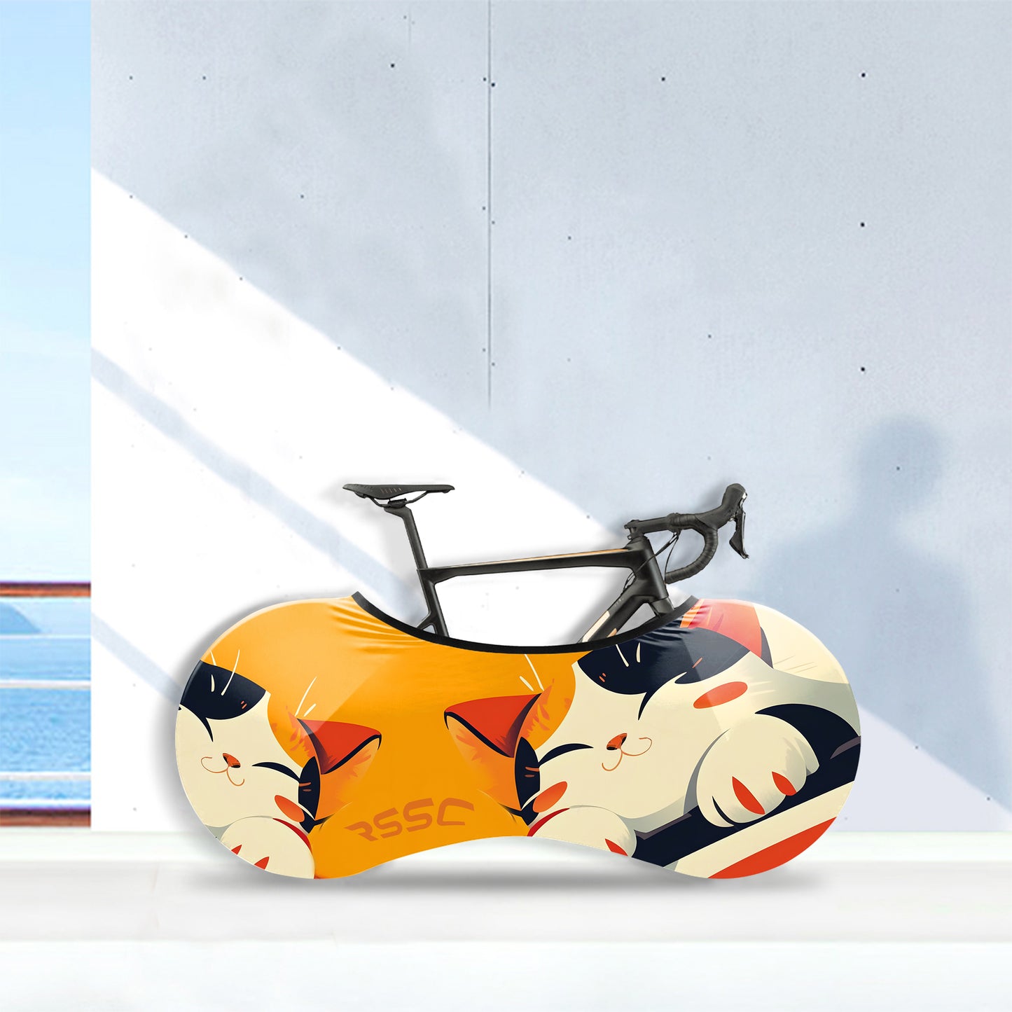 Sleeping Kitten Bicycle Wheels Cover