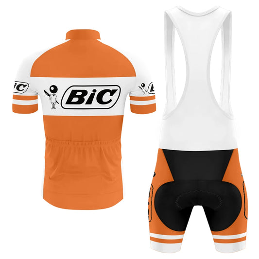 Men's Short Sleeve Cycling Jersey BIC Retro | RSSC Premium Cycling Kit Back View