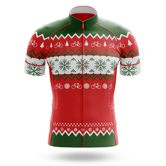 Men's Short Sleeve Cycling Jersey Christmas tree | RSSC Premium Cycling Kit Back View