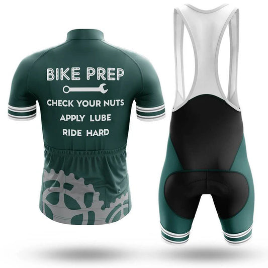 Men's Short Sleeve Cycling Jersey BIKE PREP | RSSC Premium Cycling Kit Back View