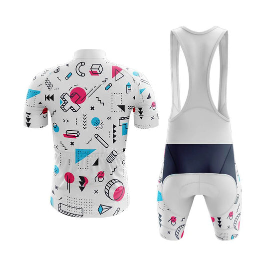 Men's Short Sleeve Cycling Jersey 90s Memphis Club | RSSC Premium Cycling Kit Back View