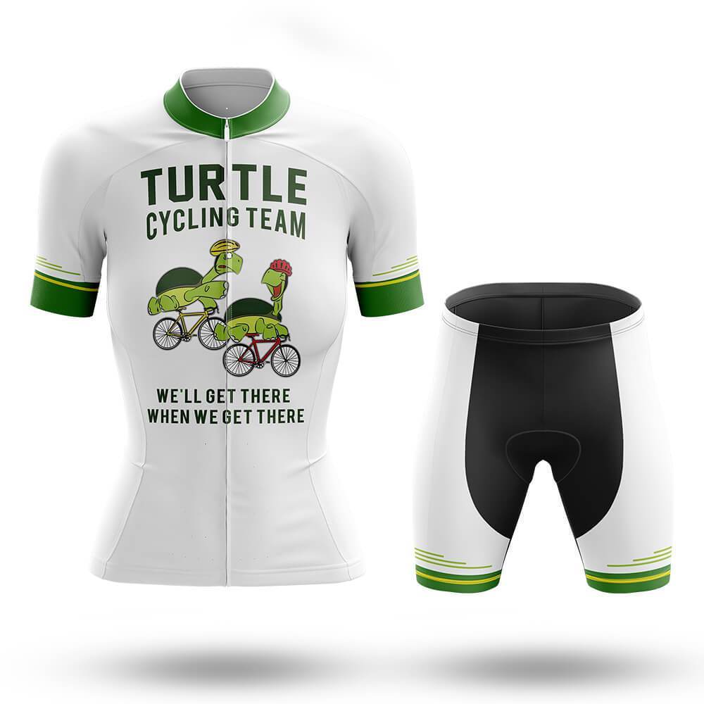 fahrradhelm schildkröte Kurzarm-Radsport-Set für Damen von Turtle Cycling Team – Rssc Sports