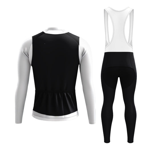 Elegant Thug Black Men's Long Sleeve Cycling Kit