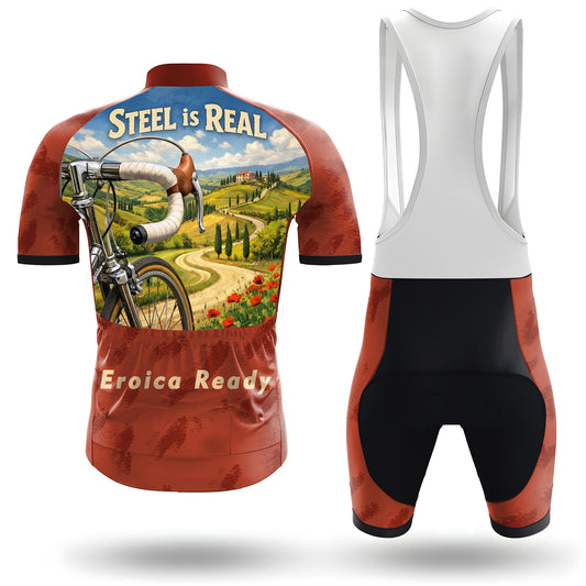 Steel Is Real Men's Short Sleeve Cycling Kit