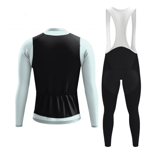 Elegant Thug Black Men's Long Sleeve Cycling Kit