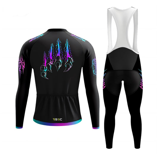 Neon velocity Men's Long Sleeve Cycling Kit