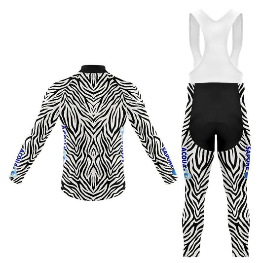 Zebra Stripes Men's Long Sleeve Cycling Kit