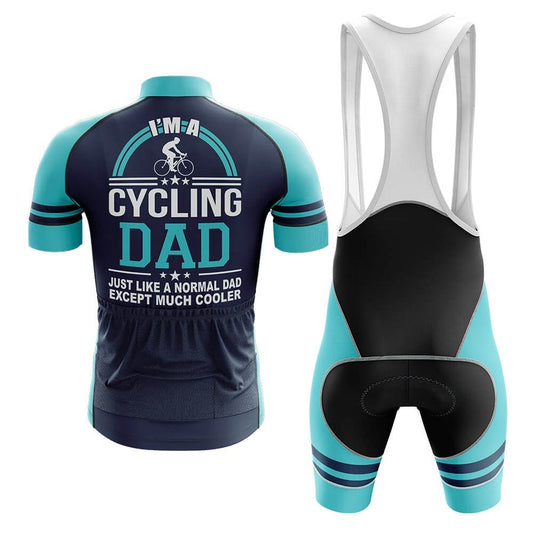 Men's Short Sleeve Cycling Jersey I'm A Cycling Dad | RSSC Premium Cycling Kit Back View