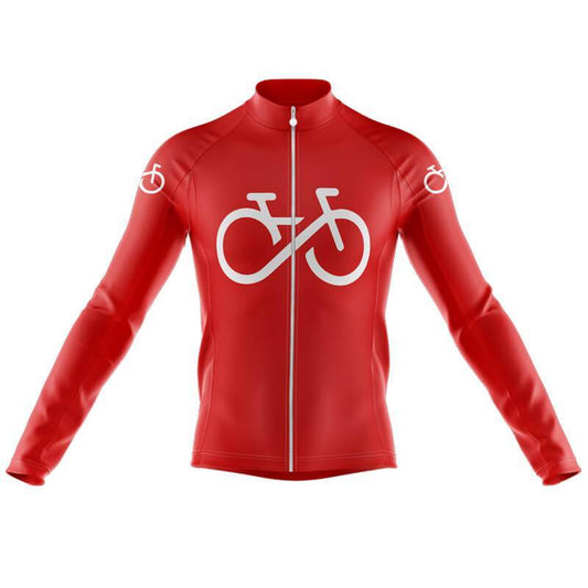 Men's Long Sleeve Cycling Jersey Bike Forever Cycling Jersey | RSSC Premium Cycling Kit Back View