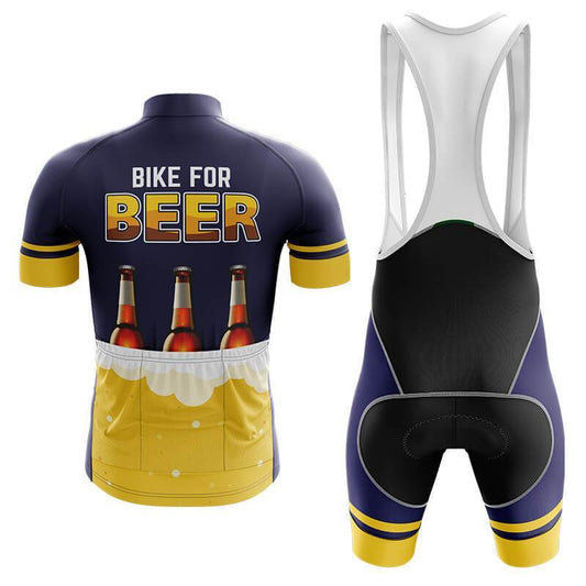 Men's Short Sleeve Cycling Jersey Bike For Beer | RSSC Premium Cycling Kit Back View