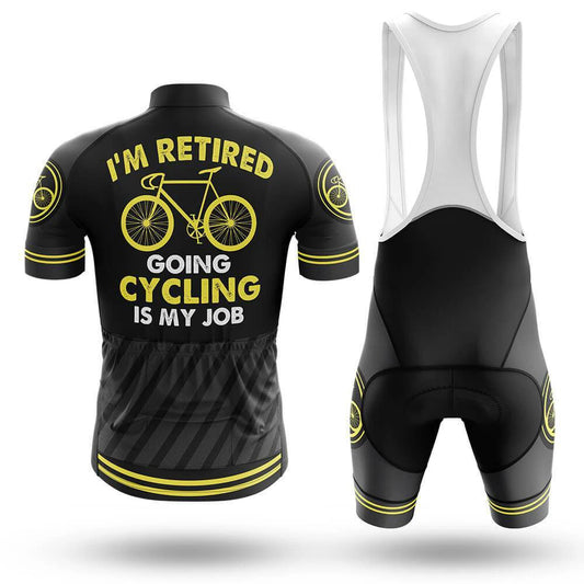 Men's Short Sleeve Cycling Jersey I'm Retired | RSSC Premium Cycling Kit Back View