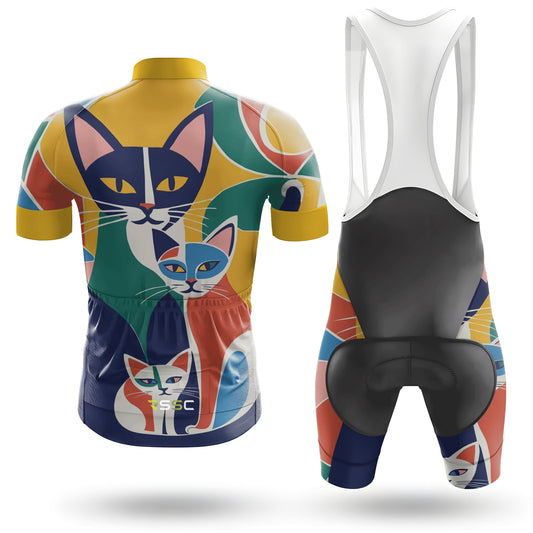 Colorful Cat Family Men's Cycling Kit