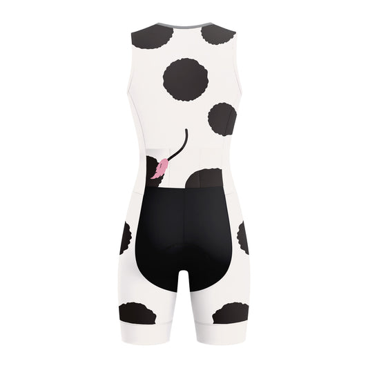 Cow Cycling Women's Sleeveless Triathlon Suit