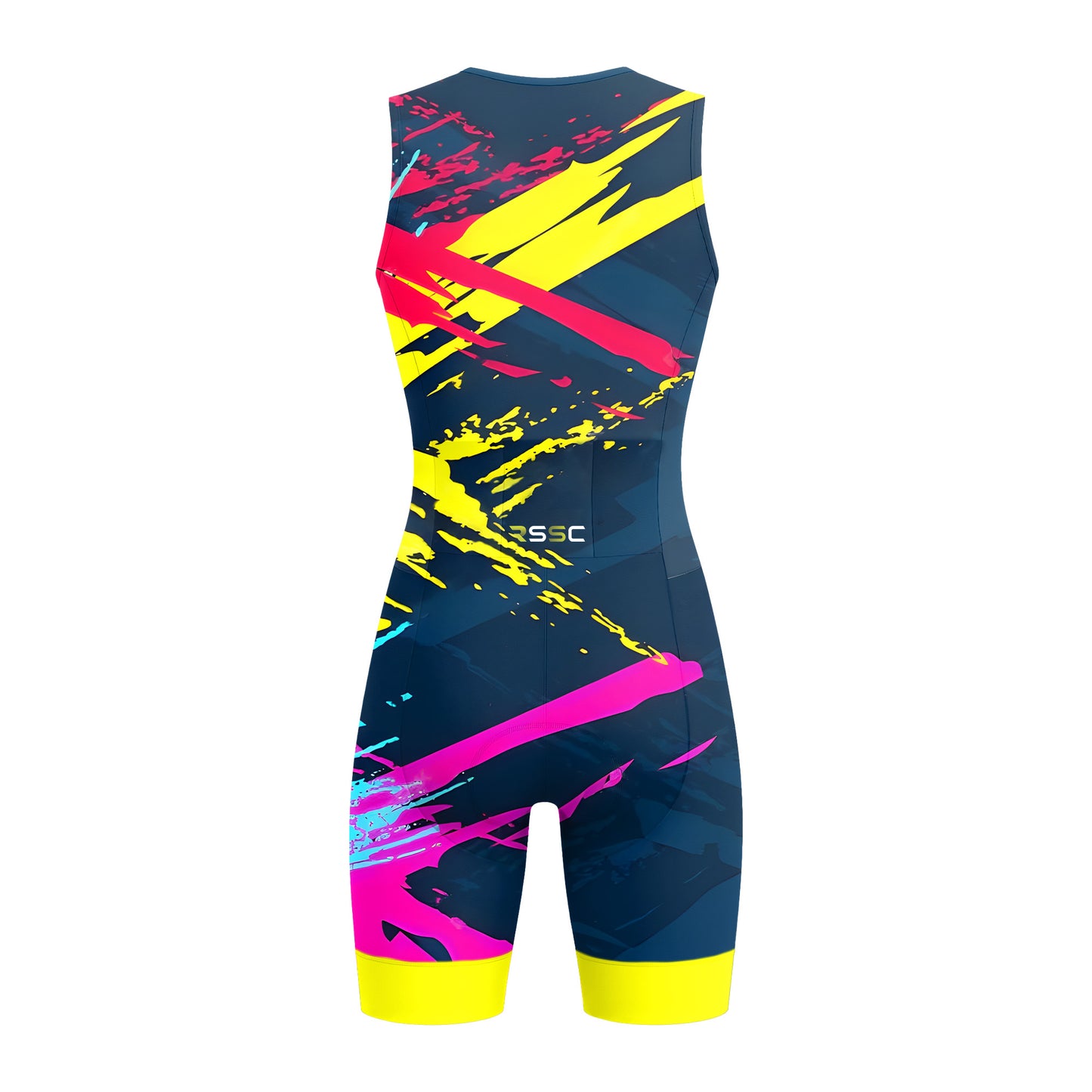 Colorful Abstract Movement Women's Sleeveless Triathlon Suit