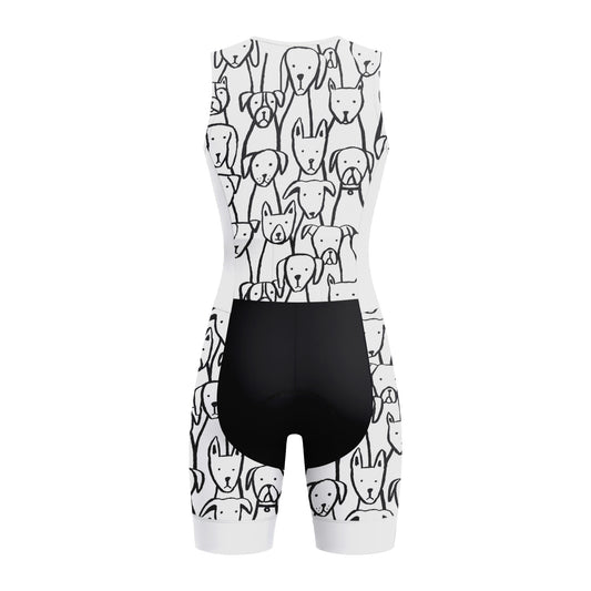 Dog Lover Women's Sleeveless Triathlon Suit