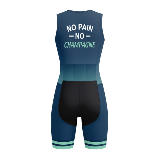 No Pain No Champagne Women's Sleeveless Triathlon Suit