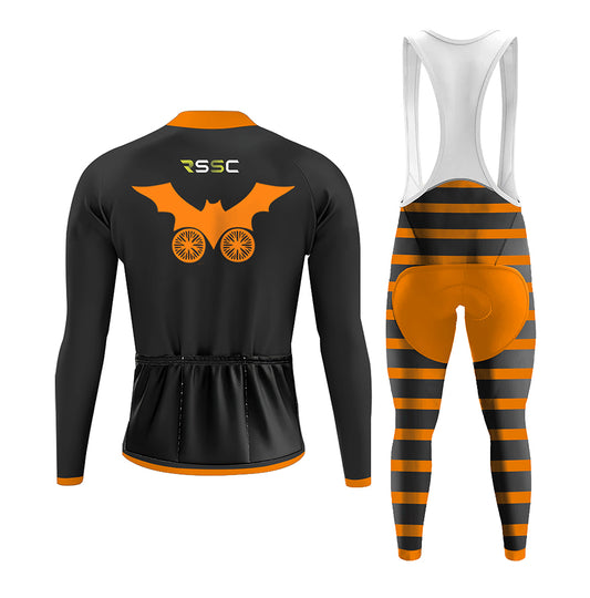 Men's Long Sleeve Cycling Jersey BOSTON HALLOWEEN | RSSC Premium Cycling Kit Back View