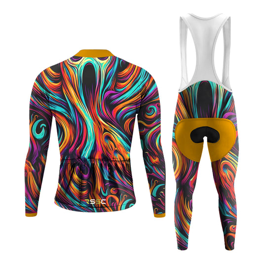 Skull Color Spirit Animal Illustration Men's Long Sleeve Cycling Kit