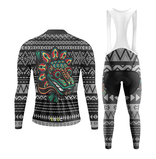 Mexican Quetzalcoatl Men's Long Sleeve Cycling Kit