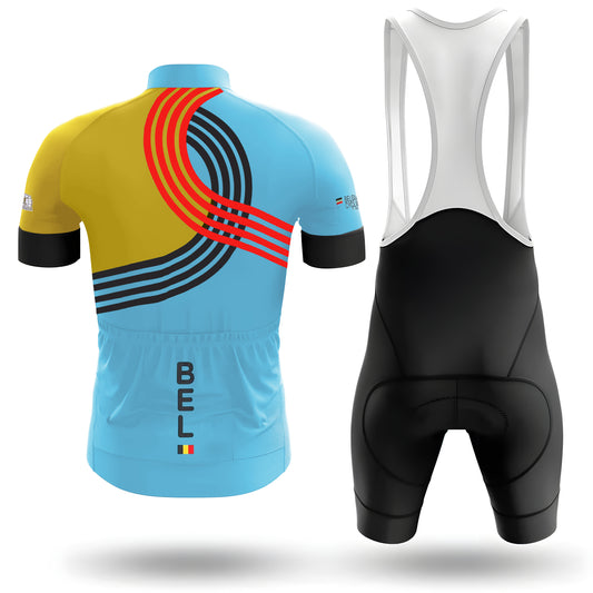 Men's Short Sleeve Cycling Jersey 2025 Belgian National Team Cycling Jersey | RSSC Premium Cycling Kit Back View